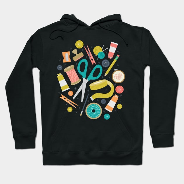 Get Crafty Hoodie by allisonromerodesign